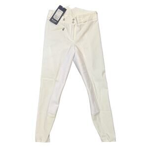NWT Cavallo Chagall Pro full Leather seat breeches white US size 28”x27”